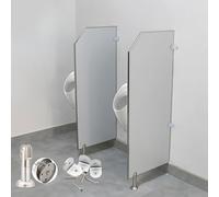 Divisorio per orinatoio da 60x120 cm, divisorio per orinatoio da parete, divisorio per orinatoio maschile, divisorio per la privacy dell'orinatoio per la sanità pubblica da 2 pezzi, per hotel, scuol