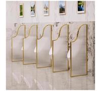 Divisorio per orinatoio da parete con vetro temperato, separatore per la privacy degli uomini, per servizi igienici pubblici, deflettore impermeabile per hotel e scuole, finitura oro, 1 pezzo