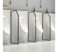 Divisorio per orinatoio da Uomo, Pannelli in Vetro Traslucido deflettore per orinatoio, divisorio per WC con Schermo per orinatoio, Schermo per la Privacy dell'orinatoio a Parete, per Spazio