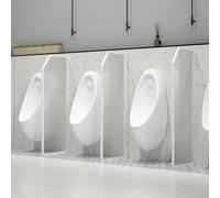 Divisorio per orinatoio da Uomo, Pannelli in Vetro Traslucido Deflettore per orinatoio, Divisorio per WC con Schermo per orinatoio, Schermo per la Privacy dell'orinatoio a Parete, per Spazio