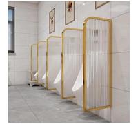 Divisorio per orinatoio, divisorio per orinatoio maschile con vetro temperato, dto, divisorio per bagno pubblico a parete, schermo per la privacy dell'orinatoio per hotel, Sch, oro 1-2 pezzi