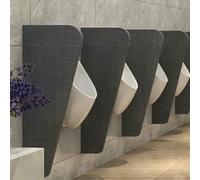 Divisorio per orinatoio in legno, impermeabile, per bagni pubblici, con raccordi in acciaio inox, ideale per WC e divisorio per una maggiore privacy