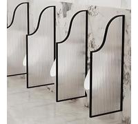 Divisorio per orinatoio in vetro temperato, schermo traslucido per la privacy per migliorare la privacy dei bagni degli uomini negli spazi pubblici e negli hotel