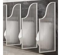 Divisorio per orinatoio in vetro temperato, schermo traslucido per la privacy per migliorare la privacy dei bagni degli uomini negli spazi pubblici e negli hotel