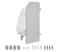 Divisorio per orinatoio, parete divisorio per orinatoio, separatore per la privacy degli uomini, per hotel, scuole, asili, centri commerciali, luoghi pubblici, 1 pezzo, 120 x 40 cm