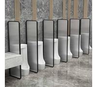 Divisorio per orinatoio per bagno maschile, divisorio in acciaio inox, divisorio per orinatoio, divisorio per WC a parete, per hotel/scuole/luoghi pubblici(3pack,100x40cm)