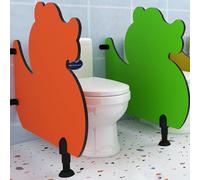 Divisorio per orinatoio per Bambini, divisorio per WC con Schermo per orinatoio per Asilo, divisorio per WC con deflettore per orinatoio per la Massima Privacy (Color : Yellow A, Size : 60x80cmx2pcs