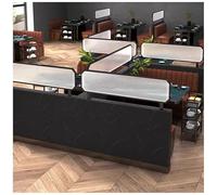 Divisorio per Sala da Pranzo, Paravento divisorio per la Privacy in Ufficio, divisorio per scrivania in Acrilico, 1 Confezione, Nero 100x30 cm, Ideale per spazi di Lavoro, riduzione del Rum