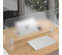 Divisorio per scrivania acrilico glassato, schermo portatile della privacy dell'ufficio 60x60cm, riduzione del rumore della barriera visiva per l'organizzazione dello spazio di lavoro e messa a fuoco