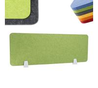Divisorio per Scrivania, Pannello Acustico di Privacy per Scrivania 60/80/100/120cm, Separé per Ufficio, Facile da Installare, per Aula, Studenti, Ufficio Green 60X30cm