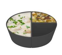 Divisorio per Slow Cooker - Divisorio per , inserto condiviso per cottura lenta, a prova di perdite, riutilizzabile, in silicone, per cucinare tre piatti in una volta, divisorio