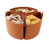 Divisorio per Slow Cooker - inserto in silicone antiaderente, resistente al calore | 3 scomparti, utensile da cucina pieghevole per la preparazione di pasti, dieta, cucina, zuppa,