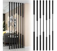 Divisorio per stanza, 7 pezzi, piedini regolabili in plastica, struttura in ferro battuto ispessito, altezza 190 cm, perfetto per ufficio, ristorante, salone, separatore di spazi