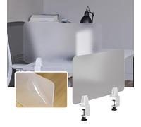 Divisorio per ufficio in vetro insonorizzato, 4 mm, in acrilico, con clip, divisorio personalizzabile, riduce le distrazioni visive, soluzione acustica da ufficio