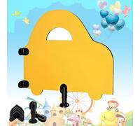 Divisorio per WC con Schermo per orinatoio per Bambini, divisorio di Protezione per WC Montato sul Pavimento con Accessori, per asili Nido (Bianco, 600x750 mm/23,62x29,53 Pollici)