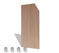 Divisorio per WC pubblico da uomo, divisorio per orinatoio, 1 pezzo, parete divisoria per orinatoio, per hotel/scuole/strutture pubbliche, colore: noce