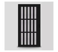 Divisorio pieghevole a fisarmonica con chiusura magnetica, in acrilico satinato e porta scorrevole in PVC per la privacy e la gestione dello spazio