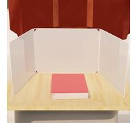 Divisorio pieghevole a forma di U multiuso per la privacy, pannello semitrasparente per ufficio per biblioteca scolastica e spazio di lavoro, migliora la concentrazione e la produttività