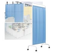 Divisorio Pieghevole Alto 6 Piedi, Schermo Per La Privacy Medica Con Ruote, Recinzione Temporanea Per Clinica/paziente/sala Visite Con Struttura In Ferro Pieghevole(A,5-panel)