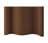 Divisorio pieghevole in carta e schermo per la privacy, divisorio portatile a fisarmonica per separazione della stanza, per dormitorio, studio, ufficio, salone di bellezza, cliniche, marrone