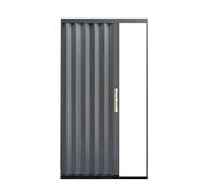 Divisorio pieghevole in lega di alluminio per porta scorrevole per cucina, bagno e ufficio, cancello privacy con accessori (154,9 x 208,3 cm)