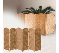 Divisorio pieghevole in legno a 6 pannelli divisorio mobile portatile per casa e ufficio 30 x 50 cm 40 x 90 cm 50 x 120 cm elegante separatore per la gestione dello spazio