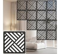 Divisorio pieghevole in legno e plastica per soggiorno, cucina, ufficio, camera da letto, elegante decorazione con accessori di montaggio per privacy e stile