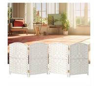Divisorio pieghevole in rattan intrecciato a mano, 4/5/6 pannelli, ideale per soggiorno, camera da letto, ufficio (colore: 3 dimensioni: 50 x 30 cm, set da 6)