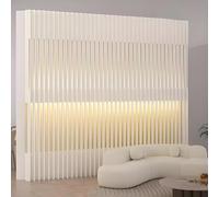 Divisorio pieghevole per ambienti - Parete divisoria portatile per una separazione elegante degli spazi in casa o in ufficio, un colore - 59x16,9x62,9 pollici,One Color-59x16.9x62.9in