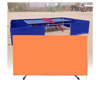 Divisorio Pieghevole per Tavolo da Ping Pong - Separatore per la Privacy per Allenamento Individuale con Staffa Girevole, 4 divisori temporanei Arancioni per Attrezzature da Allenamento (140
