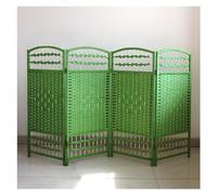 Divisorio pieghevole portatile 120 x 39,9 cm, verde, 6 pannelli separatori per aule e ufficio, autoportante, oscurante, compatto ed elegante