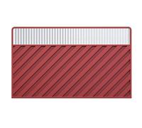 Divisorio pieghevole rosso, portatile, per interni ed esterni, pannello decorativo regolabile per balcone, separatore di spazi, soluzione versatile per la privacy