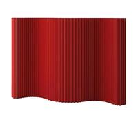 Divisorio pieghevole versatile, design a fisarmonica regolabile, divisorio portatile per interni, sfondo decorativo per mostre, matrimoni, feste, eventi, rosso