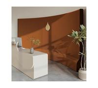 Divisorio portatile alto 193 cm, divisorio temporaneo pieghevole per ufficio, casa, studio, dormitorio, pannello in carta marrone per la privacy (218,4 x 23 x 193 cm)