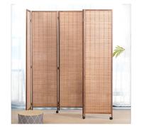 Divisorio portatile con ruote, pieghevole, 3/4/5 pannelli, divisorio per la privacy, decorazione temporanea per stanze da balcone (40 x 100 cm, set da 4)
