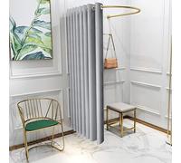 Divisorio portatile per spogliatoio autoportante, per la privacy, mobile per ufficio e negozio di abbigliamento, elegante grigio, dimensioni 80 x 80 cm, soluzione versatile ed elegante