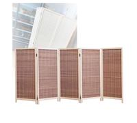 Divisorio portatile pieghevole, divisorio corto a 3/4/5/6 pannelli per uso interno, ideale per soggiorno, dormitorio e ufficio (80 x 40 cm, 5 pannelli)