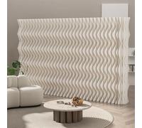 Divisorio portatile pieghevole per interni, divisorio per la privacy, per casa, ufficio, vendita al dettaglio o studio (210 x 42,9 x 160 cm), versatile separatore di spazio