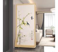 Divisorio portatile SnFreestandingfor Ufficio e Camera da letto Pieghevole Privacy Divisore Colore Legno Naturale 186,9 x 81 cm Privacy Solut