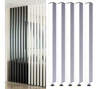 Divisorio regolabile in legno, 71-203 cm, elegante separatore di spazio per soggiorno e ufficio, divisorio versatile da parete, migliora la privacy e l'estetica
