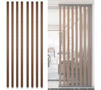 Divisorio regolabile in legno, doghe indipendenti per ufficio, ristorante e arredamento, altezza 70-230 cm, ideale per separare gli spazi e design elegante