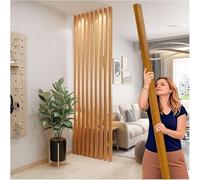 Divisorio regolabile in legno, per casa e ufficio, elegante divisorio con doghe, decorazione interna moderna, separatore di spazi, design versatile