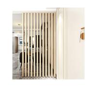 Divisorio Regolabile in Listelli di Legno Dorati per monolocali, Sale da tè e vani Scale - 4 Pezzi (130 cm/51,1 Pollici) - Elegante Soluzione per la Privacy e Versatile Elemento d'arredo.