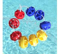 Divisorio regolabile per piscina con galleggianti in polietilene, corda di sicurezza per corsia di nuoto da 1,8 m, per piscine residenziali/commerciali, ideale per il nuoto sul giro e la gestione