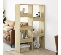 Divisorio Rovere Sonoma Room Divider 100x33x155.5 cm in Particle Board, Modern Wooden Partition Screen for Home Office Living Room Bedroom, Space Saving Freestanding Privacy Panel
