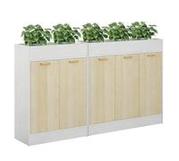 Divisorio, Schermi for la privacy, Separatore divisorio for spazio autoportante resistente, Divisori for partizioni indipendenti, Ufficio, Camera da letto, Studio(Maple color,200)