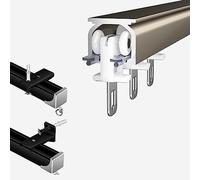 Divisorio scorrevole in alluminio, 1 m-10 m, montaggio a soffitto e parete, funzionamento silenzioso e silenzioso, perfetto per decorare la casa, soluzioni di separazione degli spazi, design versatile