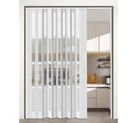 Divisorio scorrevole multifold con isolamento termico, porta a fisarmonica per cucina/porta/lavanderia, facile installazione con hardware