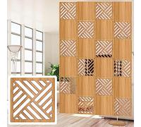 Divisorio Sospeso, Divisorio per Schermi A Pannello Fai-da-Te per Camera da Letto, Separatore Pieghevole per La Decorazione della Parete per La Privacy con Tutti Gli Accessori, Natural B, 28Pcs