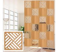 Divisorio Sospeso, Divisorio per Schermi A Pannello Fai-da-Te per Camera da Letto, Separatore Pieghevole per La Decorazione della Parete per La Privacy con Tutti Gli Accessori, Natural B, 80Pcs